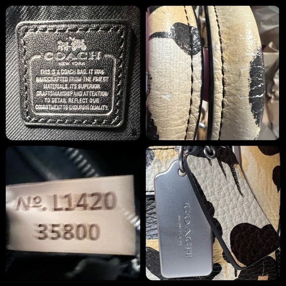 Coach Wild Beast Leopard Swagger Cheetah Animal Print Runway Purse Bag Handbag - Picture 14 of 16